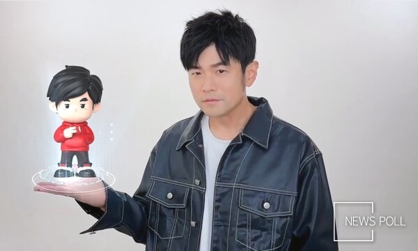 Mandopop superstar Jay Chou and his official nijigen-style personality “CHOUCHOU”